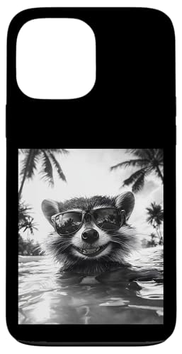 Lustiger Waschbär mit Sonnenbrille in einem Pool mit Palmen Hülle für iPhone 13 Pro Max Lustiger Waschbär mit Sonnenbrille in einem Pool mit Palmen Hülle für iPhone 13 Pro Max von Cute and Summery Animal Designs