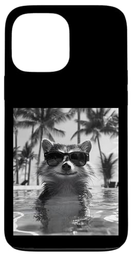 Lustiger Waschbär mit Sonnenbrille in einem Pool mit Palmen Hülle für iPhone 13 Pro Max Lustiger Waschbär mit Sonnenbrille in einem Pool mit Palmen Hülle für iPhone 13 Pro Max von Cute and Summery Animal Designs
