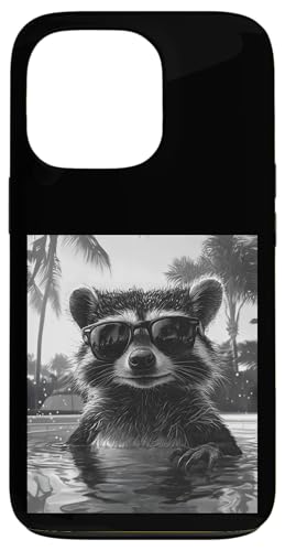 Lustiger Waschbär mit Sonnenbrille in einem Pool mit Palmen Hülle für iPhone 13 Pro Lustiger Waschbär mit Sonnenbrille in einem Pool mit Palmen Hülle für iPhone 13 Pro von Cute and Summery Animal Designs