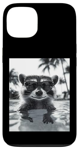 Lustiger Waschbär mit Sonnenbrille in einem Pool mit Palmen Hülle für iPhone 13 Lustiger Waschbär mit Sonnenbrille in einem Pool mit Palmen Hülle für iPhone 13 von Cute and Summery Animal Designs
