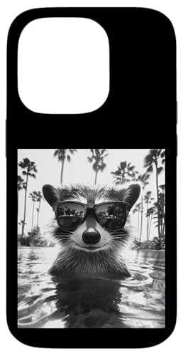 Lustiger Waschbär mit Sonnenbrille in einem Pool mit Palmen Hülle für iPhone 14 Pro Lustiger Waschbär mit Sonnenbrille in einem Pool mit Palmen Hülle für iPhone 14 Pro von Cute and Summery Animal Designs