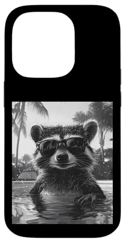 Lustiger Waschbär mit Sonnenbrille in einem Pool mit Palmen Hülle für iPhone 14 Pro Lustiger Waschbär mit Sonnenbrille in einem Pool mit Palmen Hülle für iPhone 14 Pro von Cute and Summery Animal Designs