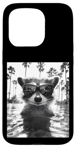Lustiger Waschbär mit Sonnenbrille in einem Pool mit Palmen Hülle für iPhone 15 Pro Lustiger Waschbär mit Sonnenbrille in einem Pool mit Palmen Hülle für iPhone 15 Pro von Cute and Summery Animal Designs