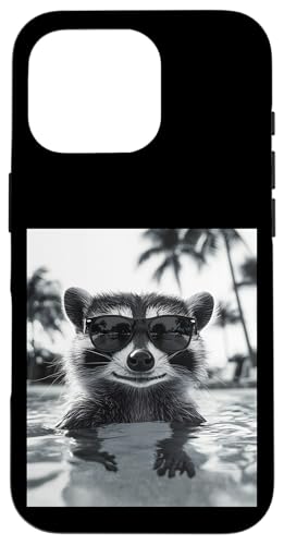 Lustiger Waschbär mit Sonnenbrille in einem Pool mit Palmen Hülle für iPhone 16 Pro Lustiger Waschbär mit Sonnenbrille in einem Pool mit Palmen Hülle für iPhone 16 Pro von Cute and Summery Animal Designs