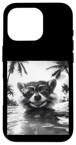 Lustiger Waschbär mit Sonnenbrille in einem Pool mit Palmen Hülle für iPhone 16 Pro Lustiger Waschbär mit Sonnenbrille in einem Pool mit Palmen Hülle für iPhone 16 Pro von Cute and Summery Animal Designs