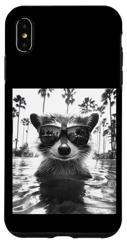 Lustiger Waschbär mit Sonnenbrille in einem Pool mit Palmen Hülle für iPhone XS Max Lustiger Waschbär mit Sonnenbrille in einem Pool mit Palmen Hülle für iPhone XS Max von Cute and Summery Animal Designs