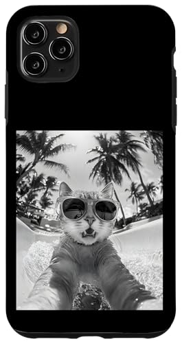 Schockiert aussehende Katze mit Sonnenbrille in einer Wasserrutsche Hülle für iPhone 11 Pro Max Schockiert aussehende Katze mit Sonnenbrille in einer Wasserrutsche Hülle für iPhone 11 Pro Max von Cute and Summery Animal Designs