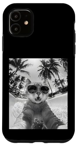 Schockiert aussehende Katze mit Sonnenbrille in einer Wasserrutsche Hülle für iPhone 11 Schockiert aussehende Katze mit Sonnenbrille in einer Wasserrutsche Hülle für iPhone 11 von Cute and Summery Animal Designs
