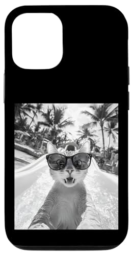 Schockiert aussehende Katze mit Sonnenbrille in einer Wasserrutsche Hülle für iPhone 12/12 Pro Schockiert aussehende Katze mit Sonnenbrille in einer Wasserrutsche Hülle für iPhone 12/12 Pro von Cute and Summery Animal Designs