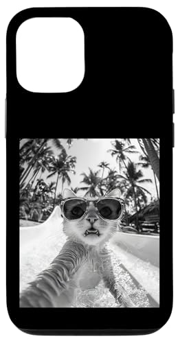 Schockiert aussehende Katze mit Sonnenbrille in einer Wasserrutsche Hülle für iPhone 12/12 Pro Schockiert aussehende Katze mit Sonnenbrille in einer Wasserrutsche Hülle für iPhone 12/12 Pro von Cute and Summery Animal Designs