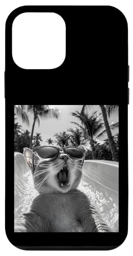 Schockiert aussehende Katze mit Sonnenbrille in einer Wasserrutsche Hülle für iPhone 12 mini Schockiert aussehende Katze mit Sonnenbrille in einer Wasserrutsche Hülle für iPhone 12 mini von Cute and Summery Animal Designs