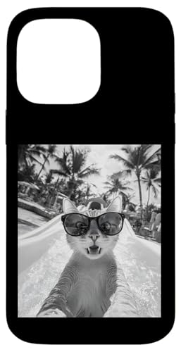 Schockiert aussehende Katze mit Sonnenbrille in einer Wasserrutsche Hülle für iPhone 14 Pro Max Schockiert aussehende Katze mit Sonnenbrille in einer Wasserrutsche Hülle für iPhone 14 Pro Max von Cute and Summery Animal Designs