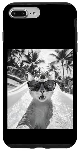 Schockiert aussehende Katze mit Sonnenbrille in einer Wasserrutsche Hülle für iPhone 7 Plus/8 Plus Schockiert aussehende Katze mit Sonnenbrille in einer Wasserrutsche Hülle für iPhone 7 Plus/8 Plus von Cute and Summery Animal Designs