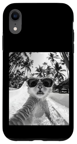 Schockiert aussehende Katze mit Sonnenbrille in einer Wasserrutsche Hülle für iPhone XR Schockiert aussehende Katze mit Sonnenbrille in einer Wasserrutsche Hülle für iPhone XR von Cute and Summery Animal Designs