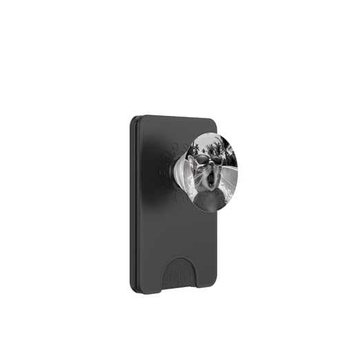 Schockiert aussehende Katze mit Sonnenbrille in einer Wasserrutsche PopSockets PopWallet für MagSafe Schockiert aussehende Katze mit Sonnenbrille in einer Wasserrutsche PopSockets PopWallet für MagSafe von Cute and Summery Animal Designs