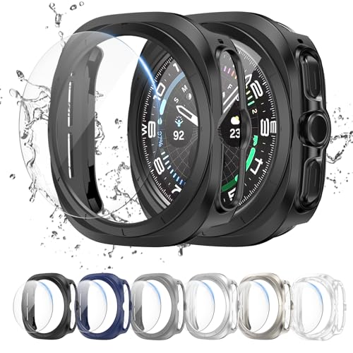 Cuteey 6 + 6 Stück Displayschutzfolie für Samsung Galaxy Watch 7 Ultra 47 mm, harte PC-Schutzhülle mit Anti-Beschlag-Displayschutz aus gehärtetem Glas, Displayschutzfolie für Galaxy Watch 7, Zubehör, Cuteey 6 + 6 Stück Displayschutzfolie für Samsung Galaxy Watch 7 Ultra 47 mm, harte PC-Schutzhülle mit Anti-Beschlag-Displayschutz aus gehärtetem Glas, Displayschutzfolie für Galaxy Watch 7, Zubehör, von Cuteey