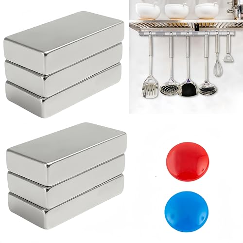Magnete Stark,Neodym Magnete,Rechteckig Neodym Magnete,Flache Magnetplättchen,Kleine Magnete Starker,Mini Magnete für Handwerk, DIY, Küche und Zuhause von Cutiolly