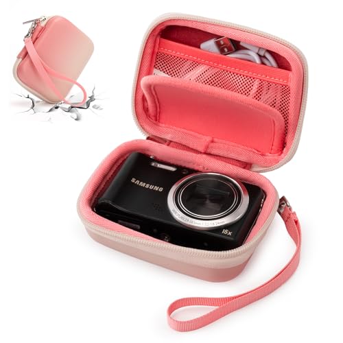 Cwatcun Digitalkameratasche für VOXPAN/für DPFIHRGO Digitalkamera,Digitalkamera Tasche kompatibel Kabeltasche Elektronik Organizer, Rosa von Cwatcun