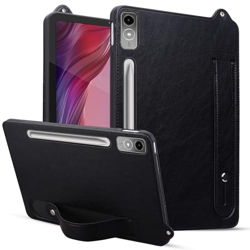 Case for Samsung Galaxy Tab A9 8.7-inch (SM-X110/ SM-X115/ SM-X117) Soft Rubber Case with Stylus Pen for Galaxy Tab A9 8.7-inch, Translucent Hard Shell with Pencil Holder Black von Cxzaqwer