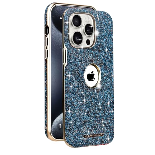 Cxzaqwer Schutzhülle für iPhone 15 Pro Max, Magnet-Glitzer-Hülle, für Damen und Mädchen, niedlich, Militärqualität, weiches TPU, Pro Maxtective, Blau Cxzaqwer Schutzhülle für iPhone 15 Pro Max, Magnet-Glitzer-Hülle, für Damen und Mädchen, niedlich, Militärqualität, weiches TPU, Pro Maxtective, Blau von Cxzaqwer