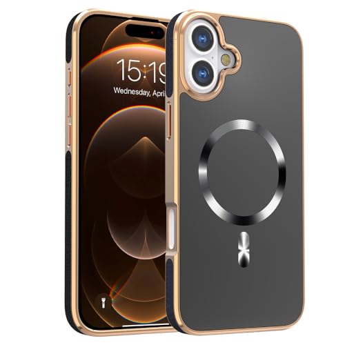 Cxzaqwer Schutzhülle für iPhone 16, Mädchen und Frauen, magnetisch, stoßfest, militärische Qualität, kratzfest, dünn, Anti-Fingerabdrücke, Schwarz Cxzaqwer Schutzhülle für iPhone 16, Mädchen und Frauen, magnetisch, stoßfest, militärische Qualität, kratzfest, dünn, Anti-Fingerabdrücke, Schwarz von Cxzaqwer