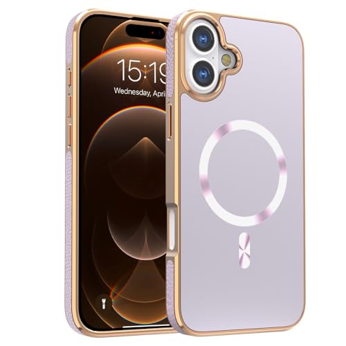Cxzaqwer Schutzhülle für iPhone 16, Mädchen und Frauen, magnetisch, stoßfest, militärische Qualität, kratzfest, schlanke Handyhülle, Anti-Fingerabdrücke, Hellviolett Cxzaqwer Schutzhülle für iPhone 16, Mädchen und Frauen, magnetisch, stoßfest, militärische Qualität, kratzfest, schlanke Handyhülle, Anti-Fingerabdrücke, Hellviolett von Cxzaqwer