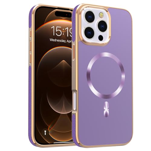 Cxzaqwer Schutzhülle für iPhone 16 Pro, für Mädchen und Frauen, magnetisch, stoßfest, Militärqualität, kratzfest, dünn, Anti-Fingerabdrücke, Violett Cxzaqwer Schutzhülle für iPhone 16 Pro, für Mädchen und Frauen, magnetisch, stoßfest, Militärqualität, kratzfest, dünn, Anti-Fingerabdrücke, Violett von Cxzaqwer
