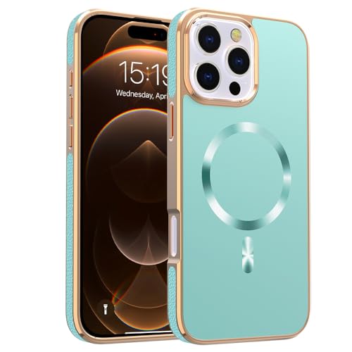 Cxzaqwer Schutzhülle für iPhone 16 Pro Max, für Mädchen und Frauen, magnetisch, stoßfest, Militärqualität, kratzfest, dünn, Anti-Fingerabdrücke, Grün Cxzaqwer Schutzhülle für iPhone 16 Pro Max, für Mädchen und Frauen, magnetisch, stoßfest, Militärqualität, kratzfest, dünn, Anti-Fingerabdrücke, Grün von Cxzaqwer