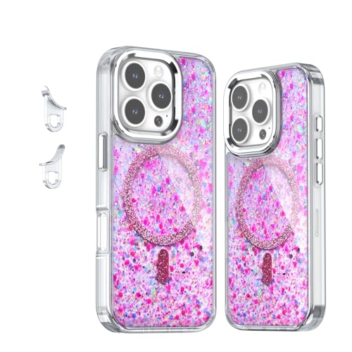 Cxzaqwer Schutzhülle für iPhone 16 Pro Max, glitzernde Glitzer-Hülle für Damen und Mädchen, niedlich, klar, glitzernd, stoßfest, Schutzhülle für iPhone 16 Pro Max, Rosa Cxzaqwer Schutzhülle für iPhone 16 Pro Max, glitzernde Glitzer-Hülle für Damen und Mädchen, niedlich, klar, glitzernd, stoßfest, Schutzhülle für iPhone 16 Pro Max, Rosa von Cxzaqwer