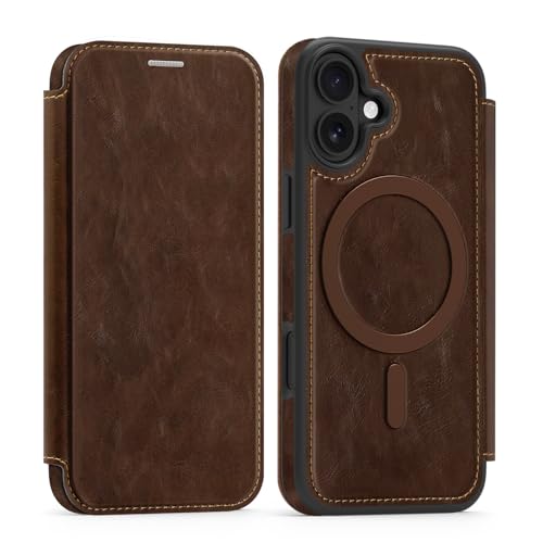 Cxzaqwer Schutzhülle kompatibel mit iPhone 16 Plus, Brieftaschen-Schutzhülle mit Kartenhalter, RFID-Blockierung, Premium-Leder, kratzfest, Klappetui, Objektivschutz für iPhone 16 Plus, Braun Cxzaqwer Schutzhülle kompatibel mit iPhone 16 Plus, Brieftaschen-Schutzhülle mit Kartenhalter, RFID-Blockierung, Premium-Leder, kratzfest, Klappetui, Objektivschutz für iPhone 16 Plus, Braun von Cxzaqwer