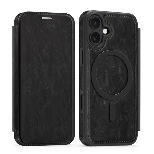 Cxzaqwer Schutzhülle kompatibel mit iPhone 16 Plus, Brieftaschen-Schutzhülle mit Kartenhalter, RFID-Blockierung, Premium-Leder, kratzfest, Klappetui, Objektivschutz für iPhone 16 Plus, Schwarz Cxzaqwer Schutzhülle kompatibel mit iPhone 16 Plus, Brieftaschen-Schutzhülle mit Kartenhalter, RFID-Blockierung, Premium-Leder, kratzfest, Klappetui, Objektivschutz für iPhone 16 Plus, Schwarz von Cxzaqwer