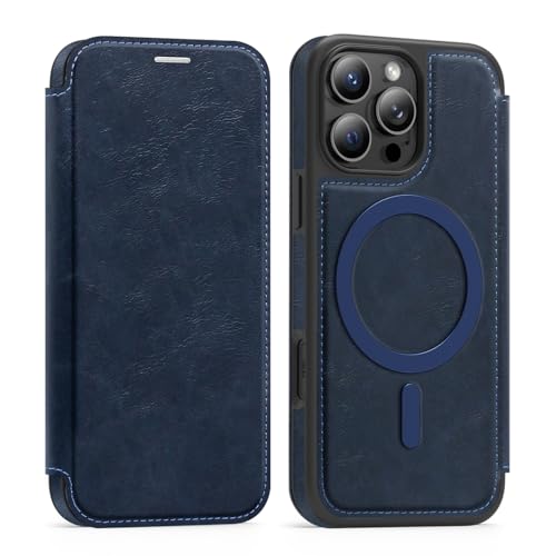 Cxzaqwer Schutzhülle kompatibel mit iPhone 16 Pro, Brieftaschen-Schutzhülle mit Kartenhalter, RFID-Blockierung, Premium-Leder, kratzfest, Klappetui, Objektivschutz für iPhone 16 Pro, Blau Cxzaqwer Schutzhülle kompatibel mit iPhone 16 Pro, Brieftaschen-Schutzhülle mit Kartenhalter, RFID-Blockierung, Premium-Leder, kratzfest, Klappetui, Objektivschutz für iPhone 16 Pro, Blau von Cxzaqwer