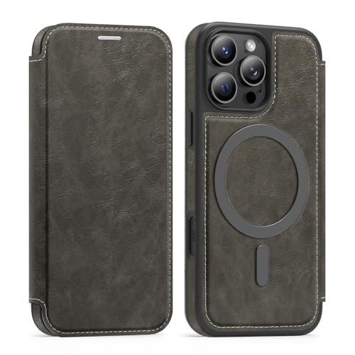 Cxzaqwer Schutzhülle kompatibel mit iPhone 16 Pro Max, Brieftaschen-Schutzhülle mit Kartenhalter [RFID-Blockierung], Premium-Leder, kratzfest, Flip Folio-Schutzhülle Lens Pro Maxtection für iPhone 16 von Cxzaqwer
