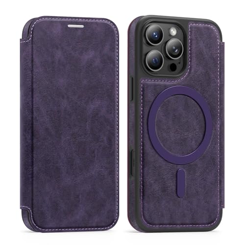Cxzaqwer Schutzhülle kompatibel mit iPhone 16 Pro Max, Brieftaschen-Schutzhülle mit Kartenhalter [RFID-Blockierung], Premium-Leder, kratzfest, Flip Folio-Schutzhülle Lens Pro Maxtection für iPhone 16 von Cxzaqwer