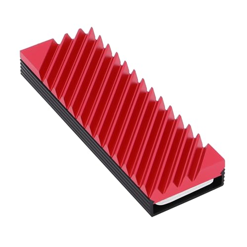 CybNemo M.2-3 SSD Kühlkörper-Kühler Aluminium NVMe M.2 Computer Solid State Drive Radiator 2280 Schräge Textur mit Silikon-Thermo-Pad rot CybNemo M.2-3 SSD Kühlkörper-Kühler Aluminium NVMe M.2 Computer Solid State Drive Radiator 2280 Schräge Textur mit Silikon-Thermo-Pad rot von CybNemo