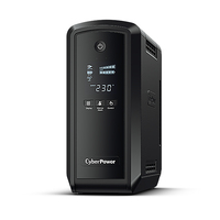 CyberPower CP550EPFCLCD Line-Interactive USV 550VA/350W Reine Sinuswelle, AVR, LCD, USB (HID), RS232, RJ45 Lan Protection, Ausgang (6) Schuko von Cyber Power