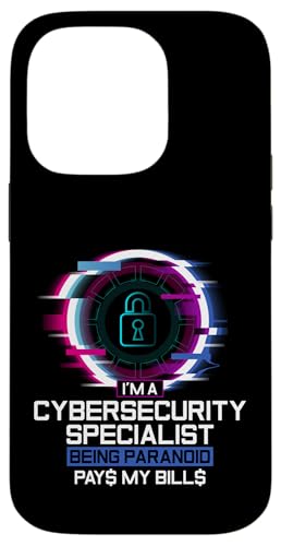 Hacker-IT-Techniker für paranoide Cybersicherheit Hülle für iPhone 14 Pro von Cyber Security Graphic For Hacker & IT Technician