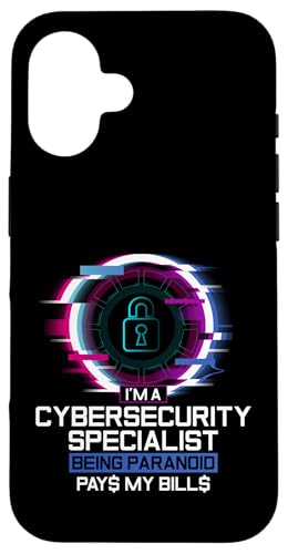 Hacker-IT-Techniker für paranoide Cybersicherheit Hülle für iPhone 16 von Cyber Security Graphic For Hacker & IT Technician