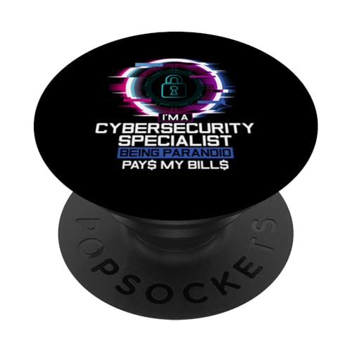 Hacker-IT-Techniker für paranoide Cybersicherheit PopSockets Klebender PopGrip Hacker-IT-Techniker für paranoide Cybersicherheit PopSockets Klebender PopGrip von Cyber Security Graphic For Hacker & IT Technician