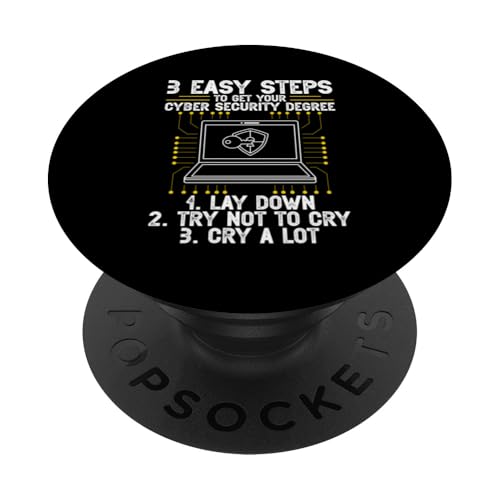 Hacking IT-Techniker Easy Steps Cyber Security Hacker PopSockets Klebender PopGrip Hacking IT-Techniker Easy Steps Cyber Security Hacker PopSockets Klebender PopGrip von Cyber Security Graphic For Hacker & IT Technician