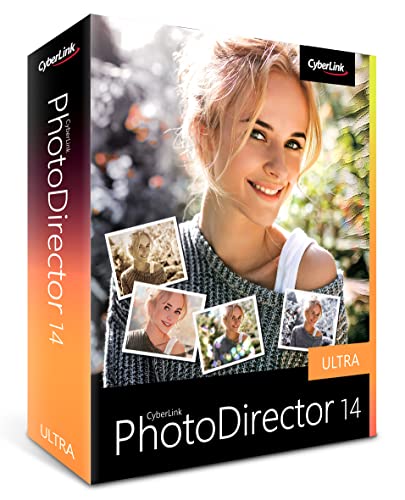 CyberLink PhotoDirector 14 Ultra | Leistungsstarkes Bildbearbeitungsprogramm | Komplettes Fotostudio | Erstellt perpekte Fotocollage / Fotoshow / Panorama | Lichteffekte | GIF | Windows 10/11 [Box] von CyberLink