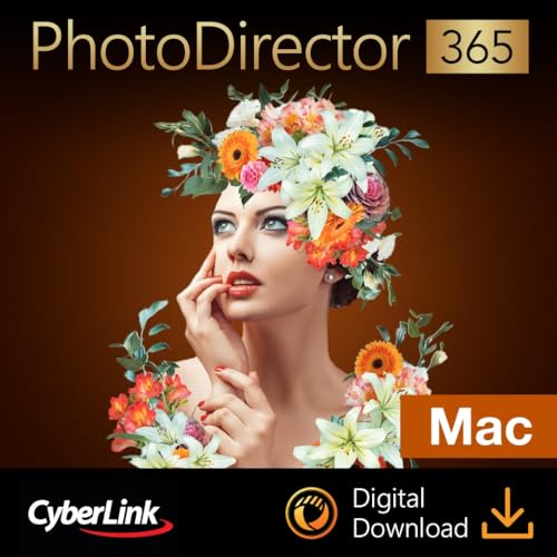 CyberLink PhotoDirector 365 - 12 Monate - MAC | Mac Aktivierungscode per Email von CyberLink