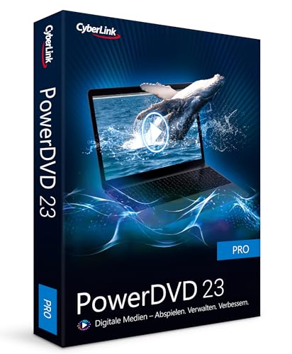 CyberLink PowerDVD 23 Pro | Universelle Medienwiedergabe und -verwaltung | Lebenslange Lizenz | BOX | Windows 10/11 [Box] von CyberLink