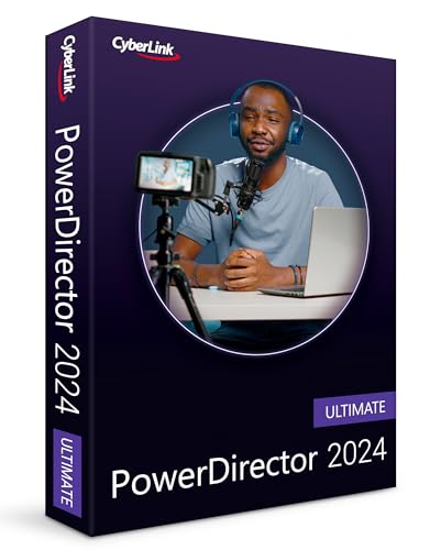 CyberLink PowerDirector 2024 Ultimate | Pro-Level and Easy-to-Use Video Editing Software with Thousands of Visual Effects | Slideshow Maker | Screen Recorder | Greenscreen Editor |Windows 10/11 [Box] von CyberLink