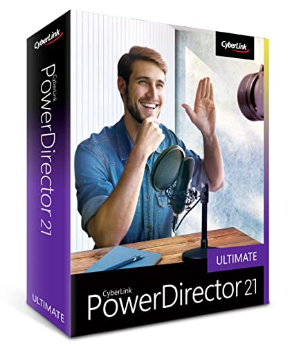 CyberLink PowerDirector 21 Ultimate | Professionelles Videobearbeitungsprogramm für PC mit Greenscreen und tausenden Effekten | Fotoshow | Für jede Filmproduktion | Screen Recorder | Windows [Box] von CyberLink