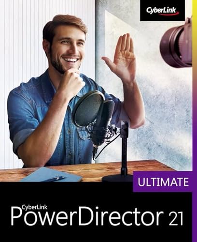 CyberLink PowerDirector 21 Ultimate | Professionelles Videobearbeitungsprogramm für PC mit Greenscreen und tausenden Effekten | Fotoshow | Tolle Filmproduktion | Screen Recorder | Windows [Download] von CyberLink
