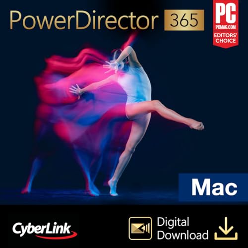 CyberLink PowerDirector 365 - 12 Monate - MAC | Mac Aktivierungscode per Email von CyberLink