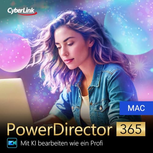 CyberLink PowerDirector 365 - 12 Monate - MAC | Mac Aktivierungscode per Email von CyberLink