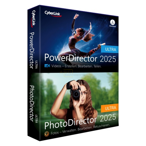 PowerDirector 2025 Ultra & PhotoDirector 2025 Ultra   Dauerlizenz PKC   1 PC  (Code in a Box) von CyberLink