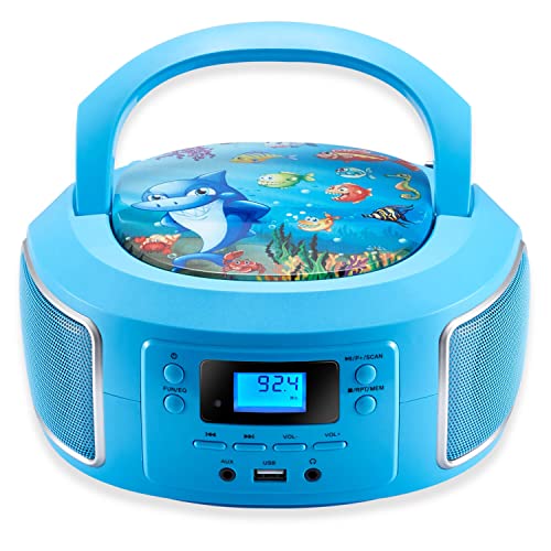 Cyberlux Tragbare Boombox | FM Radio | AUX-In | CD/CD-R | USB | Kopfhöreranschluss | CD-Player | Kinder | Kompaktanlage | Stereoanlage Cyberlux Tragbare Boombox | FM Radio | AUX-In | CD/CD-R | USB | Kopfhöreranschluss | CD-Player | Kinder | Kompaktanlage | Stereoanlage von Cyberlux
